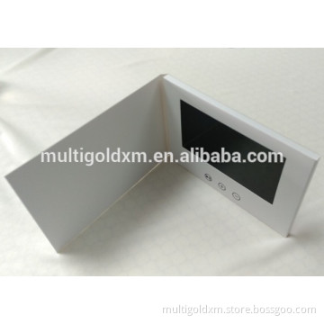 Newest paper custom 2.4" 2.8" 3.5" 4.3" 7" 9" 10" inch invitation lcd video brochure card